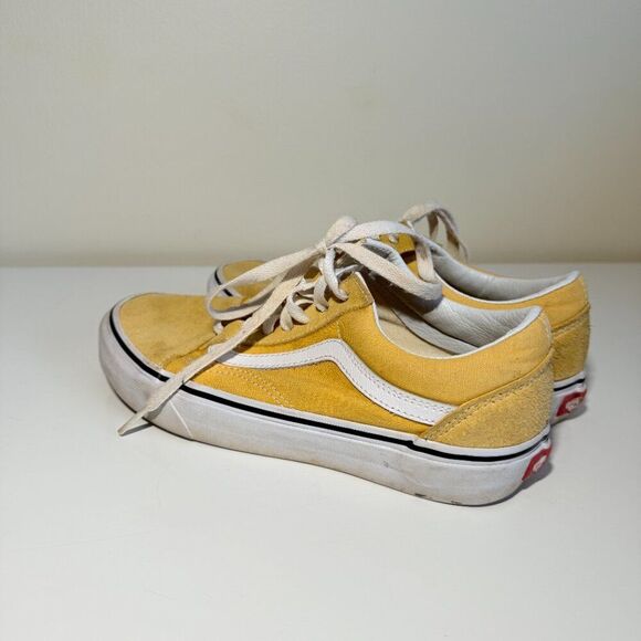 VANS Old School Yellow Shoes Womens Size 7 Men Size 5.5 Skater Punk Comfortable - Picture 5 of 10
